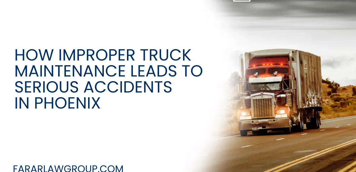 Improper truck maintenance is one of the leading causes of serious commercial truck accidents in Phoenix and throughout Arizona. Commercial trucks travel thousands of miles every week under demanding conditions, and when critical vehicle systems are not properly inspected or repaired, the risk of catastrophic accidents increases dramatically.