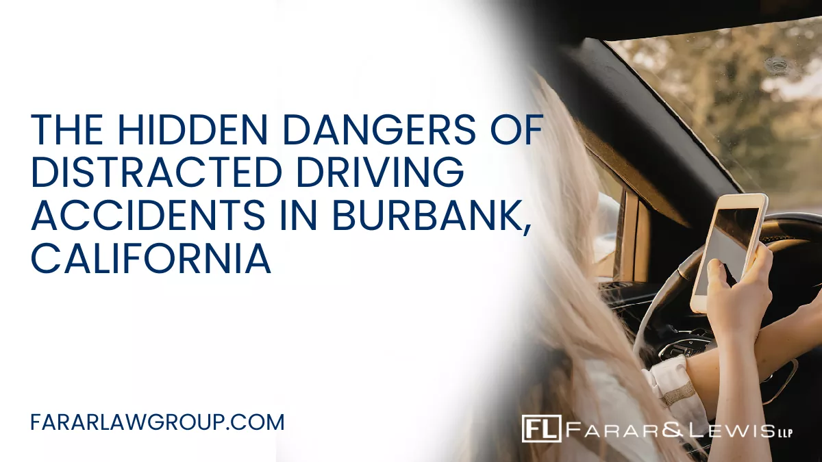 Distracted driving has become one of the leading causes of serious car accidents throughout California. In busy cities like Burbank, where commuters, tourists, rideshare drivers, and commercial traffic all compete for space on crowded roads, even a momentary distraction can result in devastating consequences.