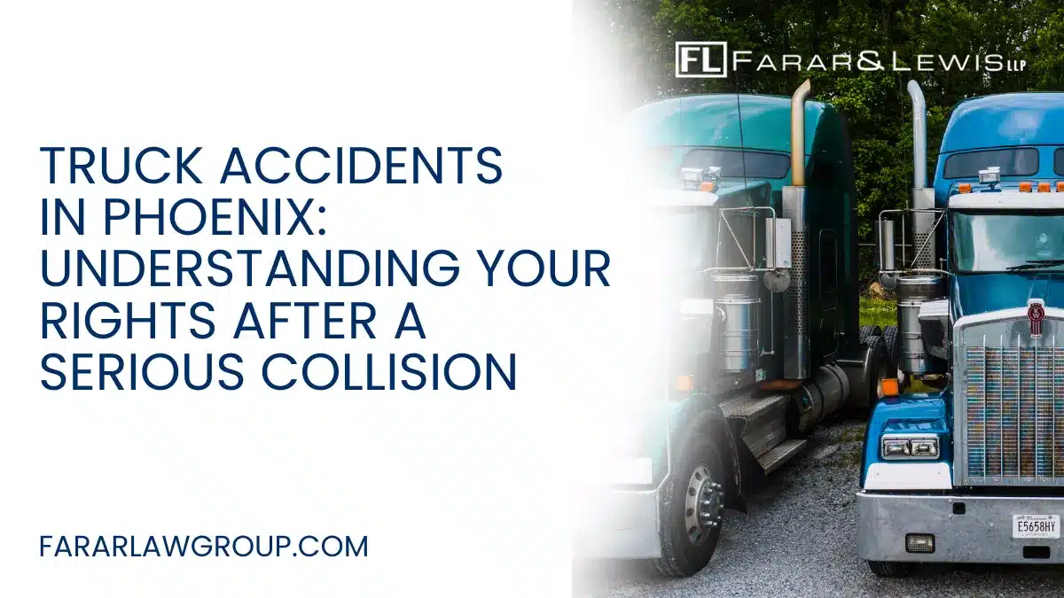Truck accidents in Phoenix are a growing concern as the city continues to expand and serve as a major transportation hub in the Southwest. With heavily traveled routes like I-10, I-17, and Loop 202, commercial trucks play a vital role in moving goods—but they also pose a significant danger when accidents occur.