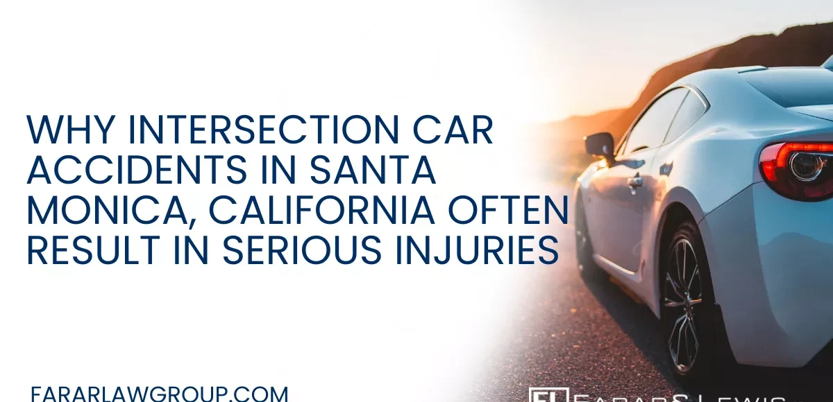 Intersection accidents are among the most dangerous types of car crashes in California. In busy coastal cities like Santa Monica, congested roadways, heavy tourism traffic, pedestrians, bicyclists, and distracted drivers create constant risks at major intersections throughout the city.