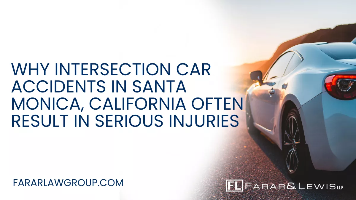 Intersection accidents are among the most dangerous types of car crashes in California. In busy coastal cities like Santa Monica, congested roadways, heavy tourism traffic, pedestrians, bicyclists, and distracted drivers create constant risks at major intersections throughout the city.