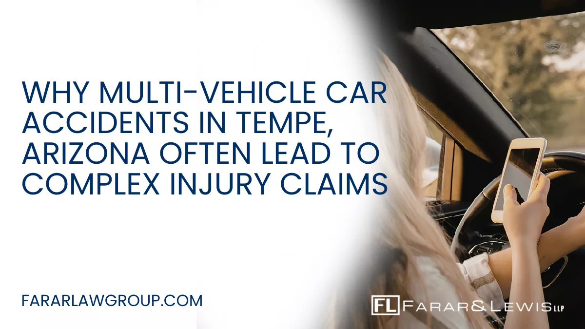 Multi-vehicle car accidents are among the most dangerous and legally complicated crashes on Arizona roads. In Tempe, where heavy commuter traffic, college students, tourism, and major highways all converge, chain-reaction collisions happen far too often. These crashes frequently involve multiple injured victims, disputed liability, severe vehicle damage, and complicated insurance claims.