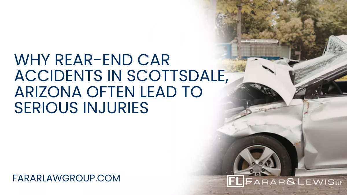 Rear-end collisions are among the most common types of car accidents in Arizona, but many people underestimate how dangerous these crashes can be. In Scottsdale, heavy traffic, distracted driving, and high-speed roadways contribute to thousands of rear-end accidents every year. While some crashes result in minor vehicle damage, others leave victims with severe injuries, long-term medical complications, and significant financial losses.